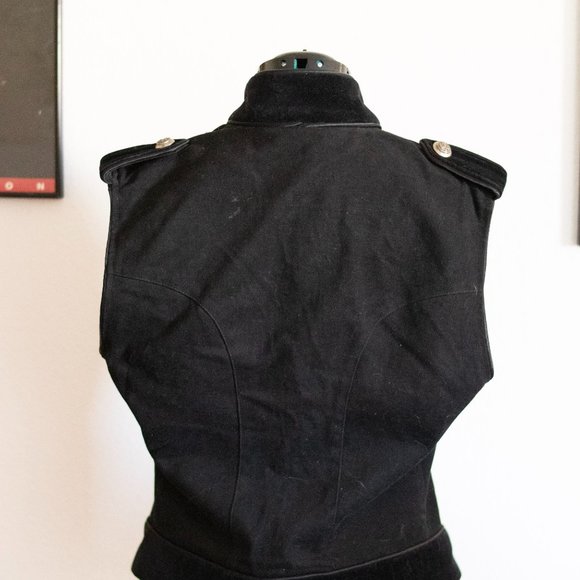 Shrine Gothic Military Vampire Vest M - Picture 5 of 9